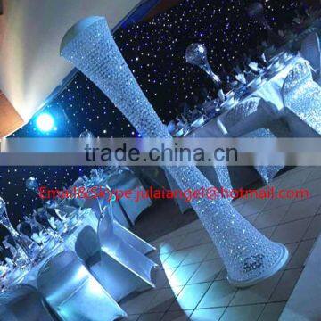 Elegant Wedding Aisle Decorations Crystal Pillars