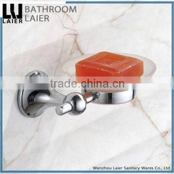 Hotel Style Zinc Alloy Chrome Finishing Bathroom Sanitary Items Wall Mounted Soap Dish holder