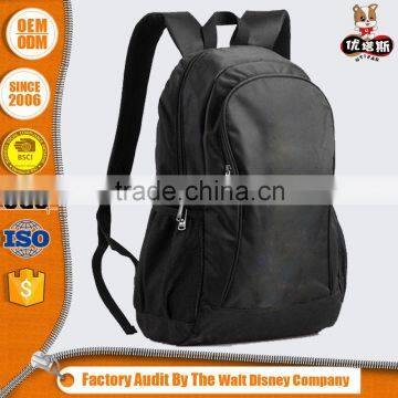 customized brand logo black backpack for primary school