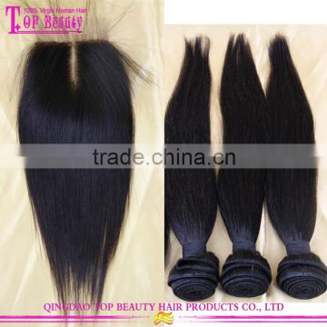 Virgin brazilian hair 3 bundles, virgin hair bundles with lace closure