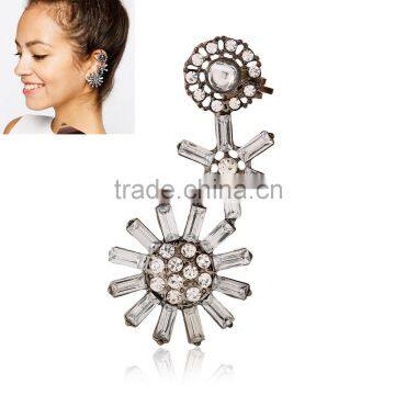 Trendy diamond jewelry earring women costume jewelry