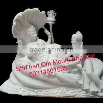 Marble Lakshmi Narayan statue