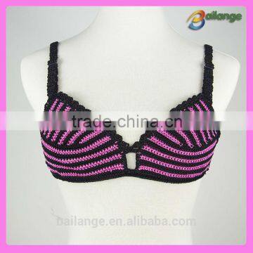 Newest products 2015 wholesale crochet bra made in China women bra for lady underwear