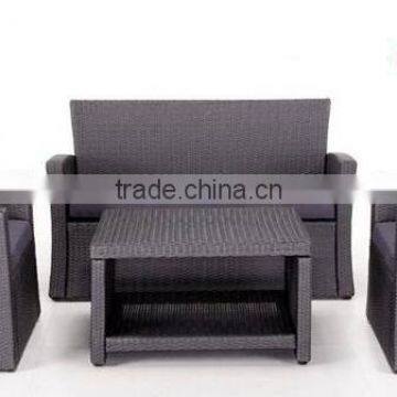 Aluminum rattan wicker sofa set