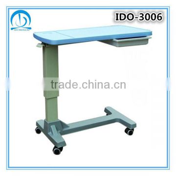 Hydraulic Hospital Bed Tray Table With Drawer