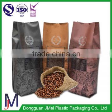 coffee bean powder laminated gusset packaging bag