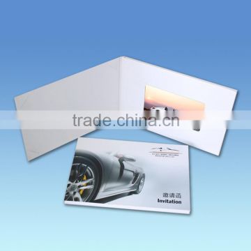 Hot sale 10 inch blue picture video lcd business card video brochure for advertising