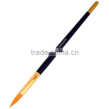 Cheap Price Art Supplier Free Sample 6Pcs Artist Painting Brushes Long Handle Round Nylon Hair Watercolor Paint Brush Set