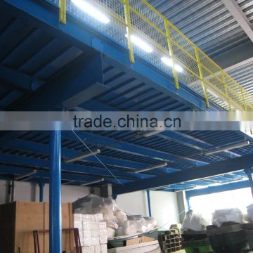 Steel Structure Mezzanine Floor Rack Platform for Large Warehouse Space