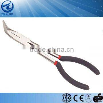 China pliers manufacturer long reach bent nose pliers