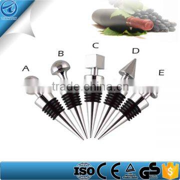 Heavy Duty Zinc Alloy Material Crystal Wine Stopper Wine Bottle Stopper
