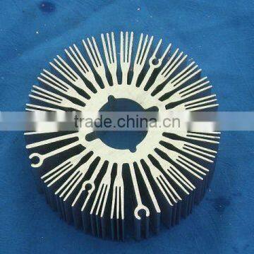 LED equipment round aluminum extrusion heat sink