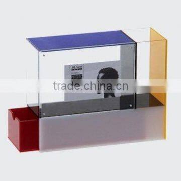 Colored Acrylic Desk Organizer