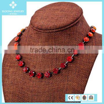 Fashion Wholesale Ruby Diamond Necklace