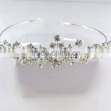 Europe styles small clear flower tiara crown