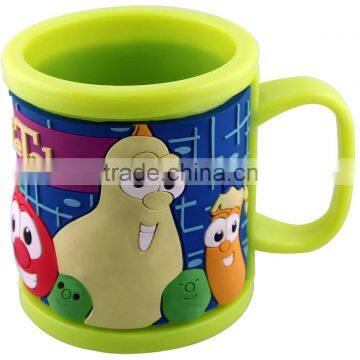 custom promotion soft pvc colorful 3d mugs