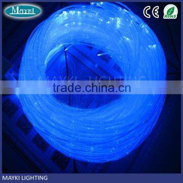 Clear PVC Jacket 1*0.75mm Sparkling Fiber Optic cable for waterfall lighting