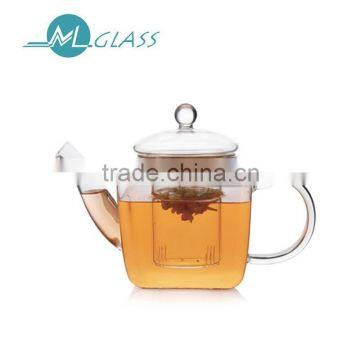 800ml high borosilicate glass teapot with infuser N6173