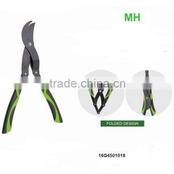 Metal steel Garden Shears Professiona Prunning Shear Folded Design Looper Scissors