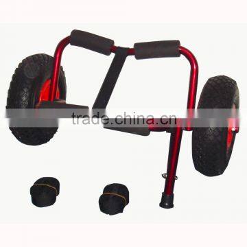 Popular design L Version Kayak Cart , Folding Kayak Carrier ,Aluminum Kayak Beach Trolley
