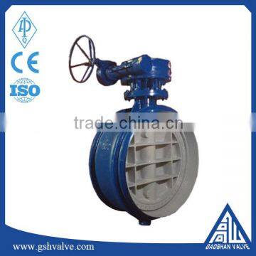 butt weld bidirectional seal butterfly valve PN25 DN1400