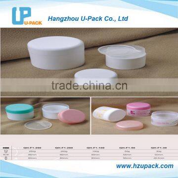 HOT SALES plastic material cosmetic jar , 200g empty PP cosmetic container, plastic makeup cosmetic packaging