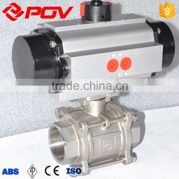 DN40 Pneumatic ball valve with inner thread