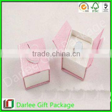 Best price custom design magnetic luxury pink jewelry box with own logo