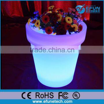 garden/bar rgb color led illuminate flower pot, luminous planter/flower light up pot