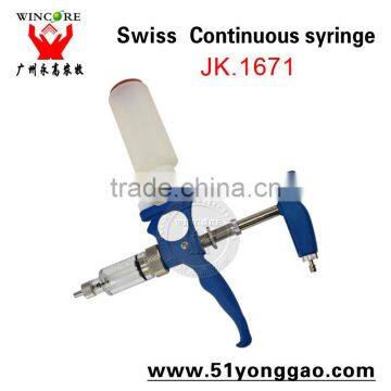 Veterinary metal syringe 5ml vaccination syringe auto injector syringe