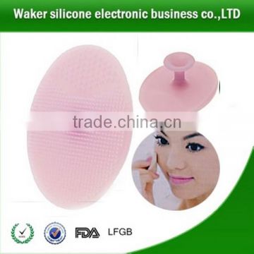 Mini round shape silicone facial brush Cleansing Face Washing brush