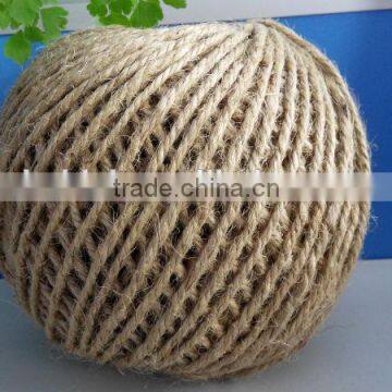 3 strand nature color Jute yarn Rope twine