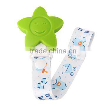 Flower sahpe pacifier suspender clips