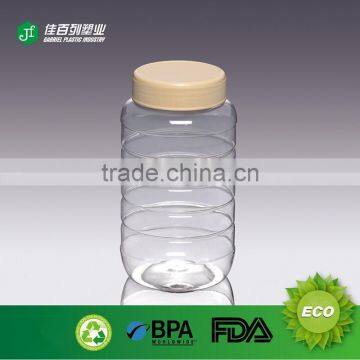 transparent empty honey pet bottle recycling