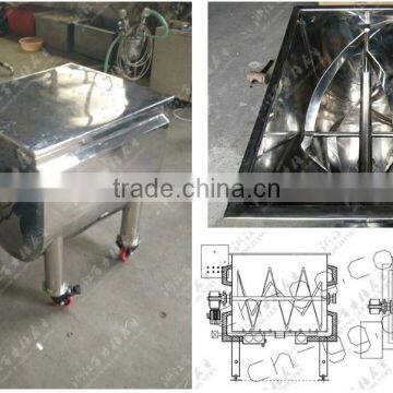 Horizontal Steam Jacketed Ribbon Mixer Grain Mixing Machine photo-2