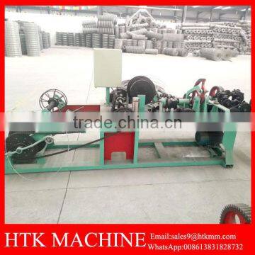 Galvanized And PVC Coated Barbed Wire Mesh Machine