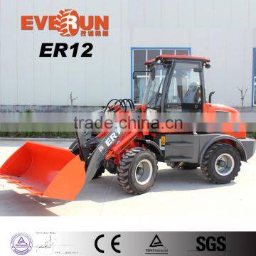 Qingdao Everun 1.2ton Mini Wheel Loader With Bucket photo-3
