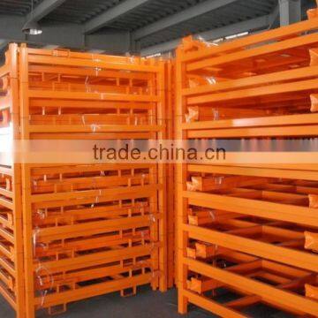 Warehouse tire storage stacking folding rack