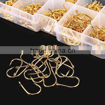 LEO 600pcs Eyelet Barb Metal Angling Hook Fishing Tackle Fishhooks Barbed Hook With Fishing Tackle Boxes Sharp Kit photo-5