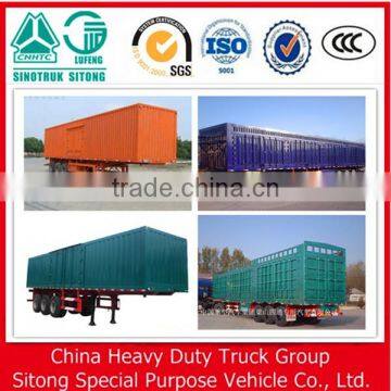 Customized 3 Axle Box Van Type Enclosed Cargo Semi Truck Trailer for Sale photo-4