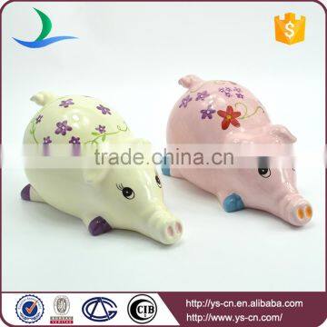 Beige Pig Hand Painted Ceramic Home Decoration Accessories photo-5