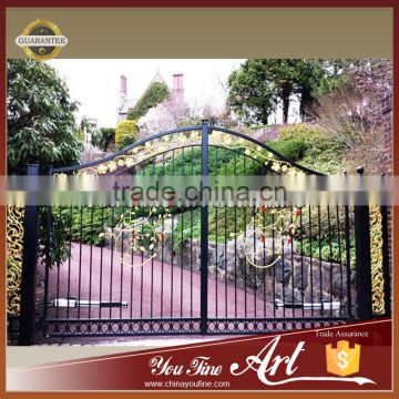 Garden Use Wrought Iron Gate For Decor