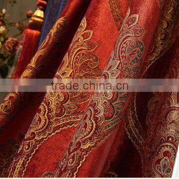 Charming Festive Wedding Jacquard Bedroom Window Panel Drape Curtain, Luxury Ready Made Window Curtain photo-5