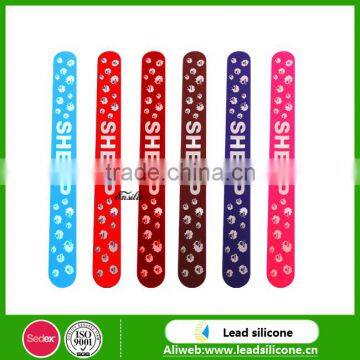 Promotional Custom Printing Silicone Slap Bracelet photo-2