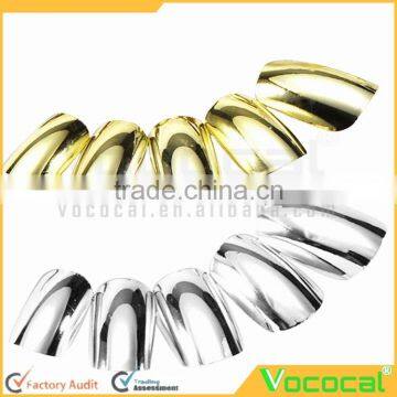 70 PCS Women Ladies Home Salon Metal False Artificial Nail Art Tips Decorations photo-2