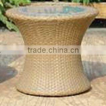 Outdoor Aluminium Honey Wicker Garden Table L80404