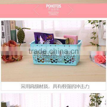 N515 Home Organization Storage Manufactory Hollow Out Plastic Storage Box Big Storage Holder photo-5