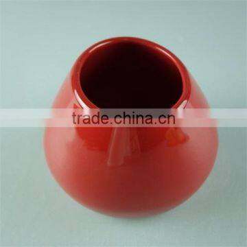 Mini Red Color Glazed Ceramic Vases With Cheao Price in Stock photo-2