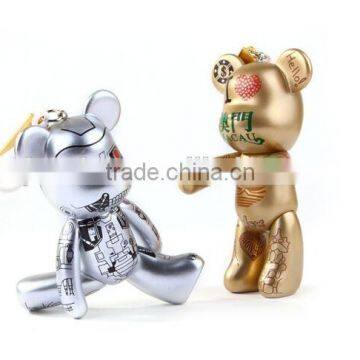 Free design Japan quality standard bear pvc keychain lovely bears rubber keychain souvenir pvc bear keychain