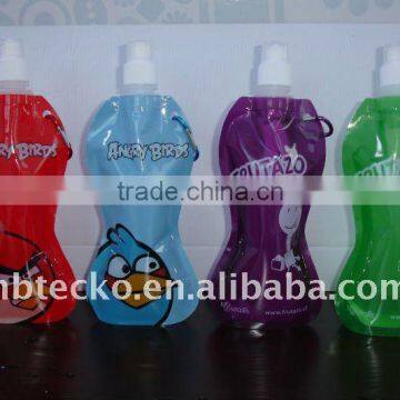 PVC water Juice Wine foldable Bag/Folidng bottle/ folding bag